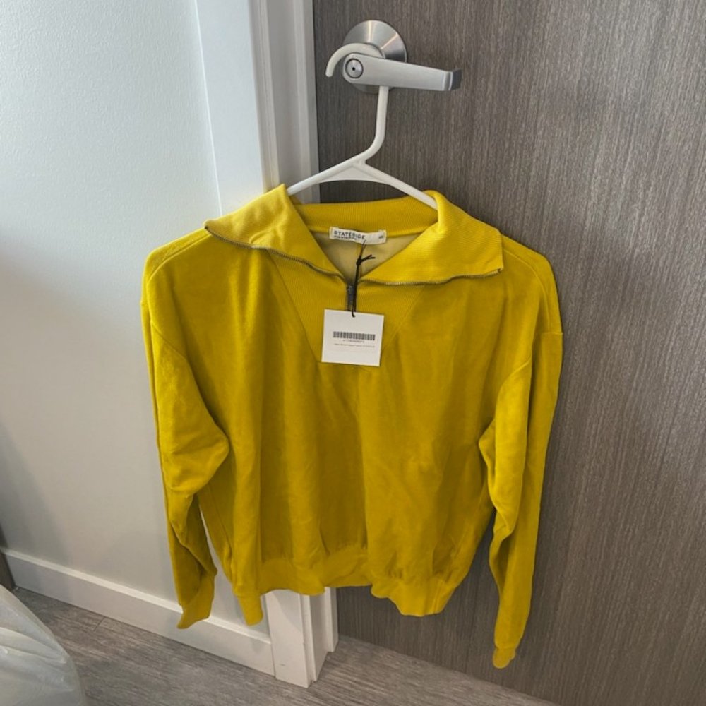 Stateside Velour Zip-up Pullover Acid